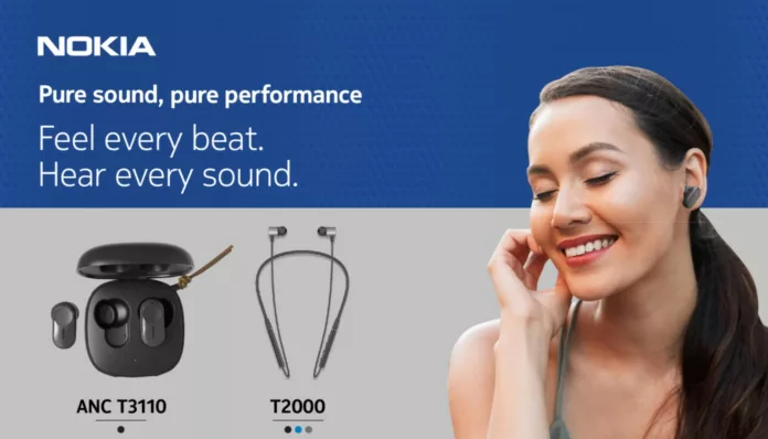 Nokia True Wireless Earphones ANC T3110 и Bluetooth Headset T2000