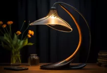 Настольная лампа с футуристическим дизайном